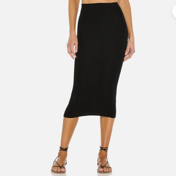 bond-eye Black Midi Skirt - Picture 2 of 6